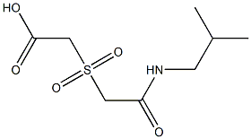 {[2-(isobutylamino)-2-oxoethyl]sulfonyl}acetic acid Struktur