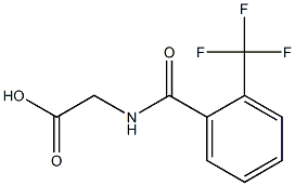 {[2-(trifluoromethyl)benzoyl]amino}acetic acid Struktur