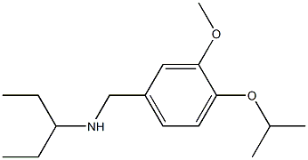 {[3-methoxy-4-(propan-2-yloxy)phenyl]methyl}(pentan-3-yl)amine Struktur