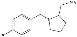 {1-[(4-bromophenyl)methyl]pyrrolidin-2-yl}methanamine Struktur