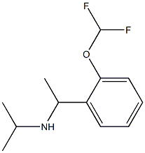 {1-[2-(difluoromethoxy)phenyl]ethyl}(propan-2-yl)amine Struktur