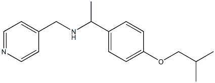 {1-[4-(2-methylpropoxy)phenyl]ethyl}(pyridin-4-ylmethyl)amine Struktur