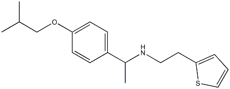 {1-[4-(2-methylpropoxy)phenyl]ethyl}[2-(thiophen-2-yl)ethyl]amine Struktur