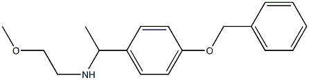 {1-[4-(benzyloxy)phenyl]ethyl}(2-methoxyethyl)amine Struktur