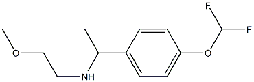 {1-[4-(difluoromethoxy)phenyl]ethyl}(2-methoxyethyl)amine Struktur