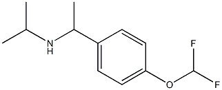 {1-[4-(difluoromethoxy)phenyl]ethyl}(propan-2-yl)amine Struktur