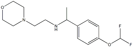 {1-[4-(difluoromethoxy)phenyl]ethyl}[2-(morpholin-4-yl)ethyl]amine Struktur