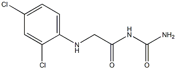 {2-[(2,4-dichlorophenyl)amino]acetyl}urea Struktur