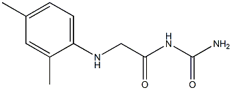 {2-[(2,4-dimethylphenyl)amino]acetyl}urea Struktur