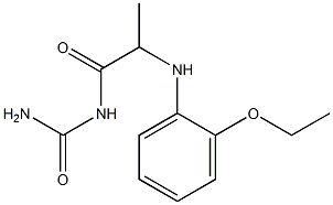 {2-[(2-ethoxyphenyl)amino]propanoyl}urea Struktur