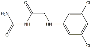 {2-[(3,5-dichlorophenyl)amino]acetyl}urea Struktur