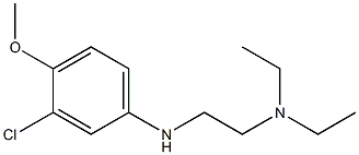 {2-[(3-chloro-4-methoxyphenyl)amino]ethyl}diethylamine Struktur