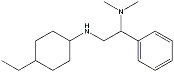 {2-[(4-ethylcyclohexyl)amino]-1-phenylethyl}dimethylamine Struktur