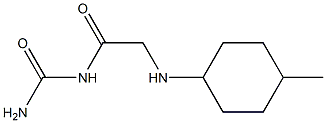 {2-[(4-methylcyclohexyl)amino]acetyl}urea Struktur