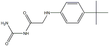 {2-[(4-tert-butylphenyl)amino]acetyl}urea Struktur