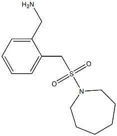 {2-[(azepane-1-sulfonyl)methyl]phenyl}methanamine Struktur