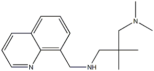 {2-[(dimethylamino)methyl]-2-methylpropyl}(quinolin-8-ylmethyl)amine Struktur