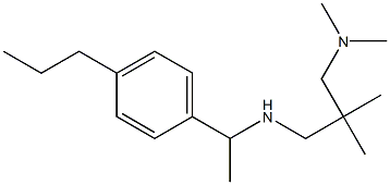 {2-[(dimethylamino)methyl]-2-methylpropyl}[1-(4-propylphenyl)ethyl]amine Struktur