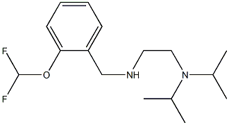 {2-[bis(propan-2-yl)amino]ethyl}({[2-(difluoromethoxy)phenyl]methyl})amine Struktur