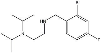 {2-[bis(propan-2-yl)amino]ethyl}[(2-bromo-4-fluorophenyl)methyl]amine Struktur