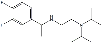 {2-[bis(propan-2-yl)amino]ethyl}[1-(3,4-difluorophenyl)ethyl]amine Struktur