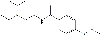 {2-[bis(propan-2-yl)amino]ethyl}[1-(4-ethoxyphenyl)ethyl]amine Struktur