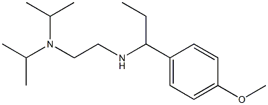 {2-[bis(propan-2-yl)amino]ethyl}[1-(4-methoxyphenyl)propyl]amine Struktur