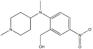 {2-[methyl(1-methylpiperidin-4-yl)amino]-5-nitrophenyl}methanol Struktur