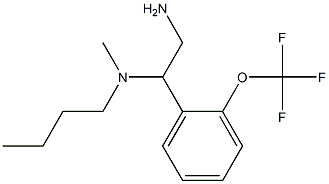 {2-amino-1-[2-(trifluoromethoxy)phenyl]ethyl}(butyl)methylamine Struktur