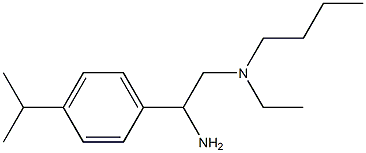 {2-amino-2-[4-(propan-2-yl)phenyl]ethyl}(butyl)ethylamine Struktur