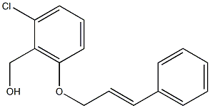 {2-chloro-6-[(3-phenylprop-2-en-1-yl)oxy]phenyl}methanol Struktur