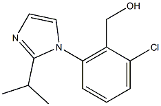 {2-chloro-6-[2-(propan-2-yl)-1H-imidazol-1-yl]phenyl}methanol Struktur