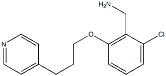 {2-chloro-6-[3-(pyridin-4-yl)propoxy]phenyl}methanamine Struktur