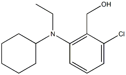 {2-chloro-6-[cyclohexyl(ethyl)amino]phenyl}methanol Struktur