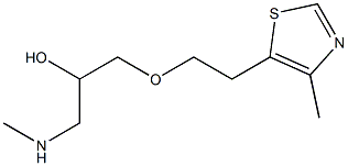 {2-hydroxy-3-[2-(4-methyl-1,3-thiazol-5-yl)ethoxy]propyl}(methyl)amine Struktur