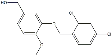 {3-[(2,4-dichlorophenyl)methoxy]-4-methoxyphenyl}methanol Struktur