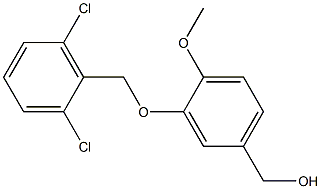 {3-[(2,6-dichlorophenyl)methoxy]-4-methoxyphenyl}methanol Struktur