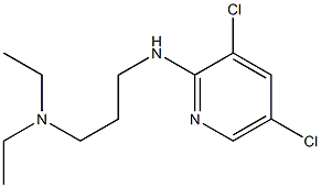 {3-[(3,5-dichloropyridin-2-yl)amino]propyl}diethylamine Struktur