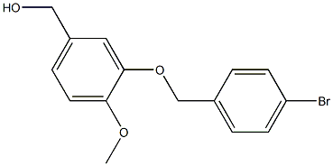 {3-[(4-bromophenyl)methoxy]-4-methoxyphenyl}methanol Struktur