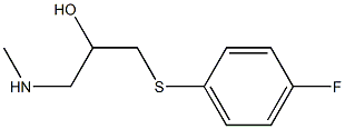 {3-[(4-fluorophenyl)sulfanyl]-2-hydroxypropyl}(methyl)amine Struktur