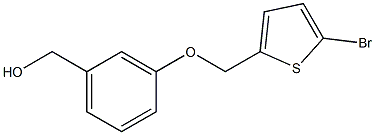 {3-[(5-bromothiophen-2-yl)methoxy]phenyl}methanol Struktur