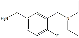 {3-[(diethylamino)methyl]-4-fluorophenyl}methanamine Struktur