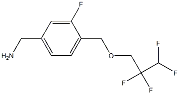 {3-fluoro-4-[(2,2,3,3-tetrafluoropropoxy)methyl]phenyl}methanamine Struktur