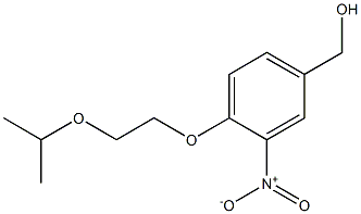 {3-nitro-4-[2-(propan-2-yloxy)ethoxy]phenyl}methanol Struktur