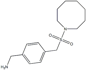 {4-[(azocane-1-sulfonyl)methyl]phenyl}methanamine Struktur