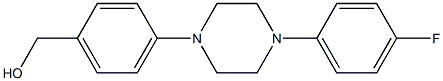 {4-[4-(4-fluorophenyl)piperazin-1-yl]phenyl}methanol Struktur