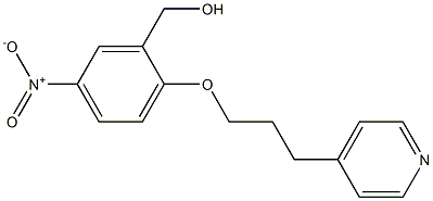 {5-nitro-2-[3-(pyridin-4-yl)propoxy]phenyl}methanol Struktur