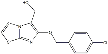 {6-[(4-chlorobenzyl)oxy]imidazo[2,1-b][1,3]thiazol-5-yl}methanol Struktur