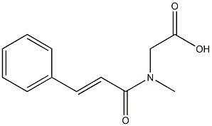 {methyl[(2E)-3-phenylprop-2-enoyl]amino}acetic acid Struktur