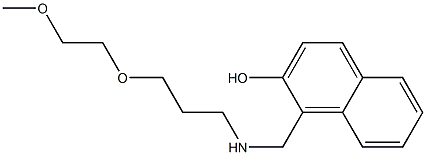 1-({[3-(2-methoxyethoxy)propyl]amino}methyl)naphthalen-2-ol Struktur